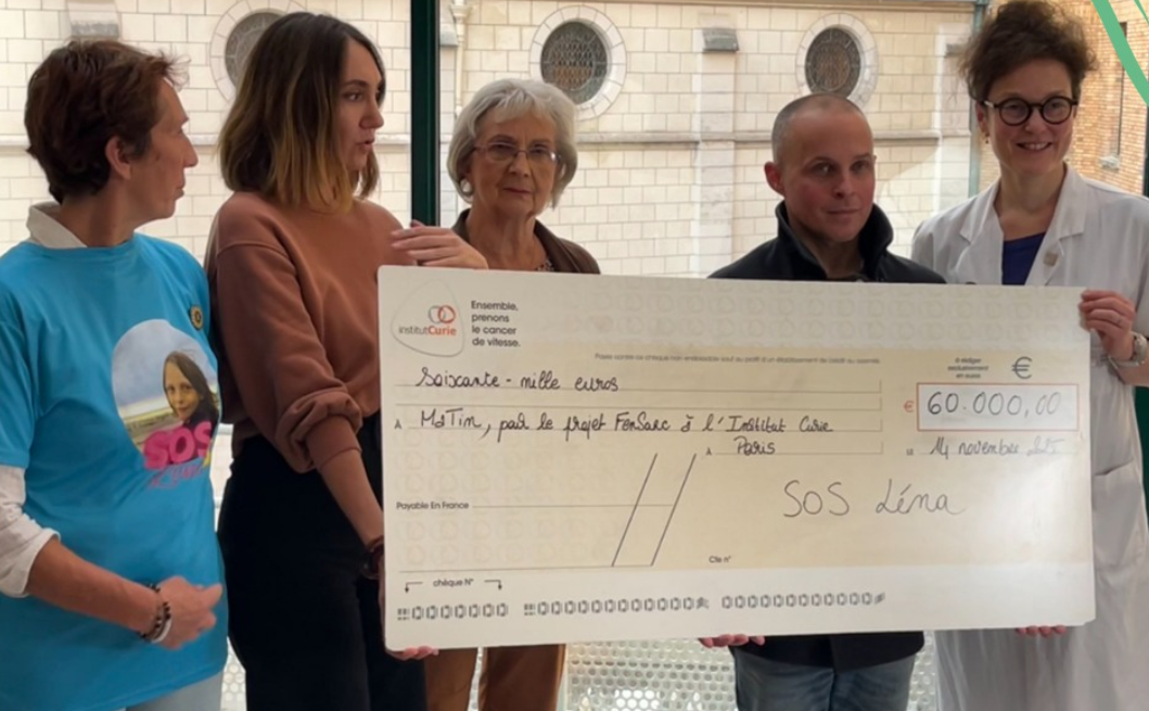 Deuxième remise de chèque