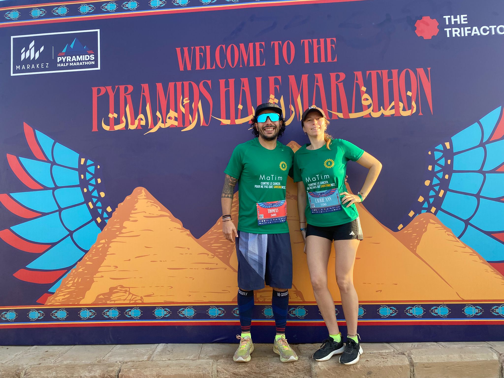 Coureur Run For MaTim — collecte sportive contre le sarcome